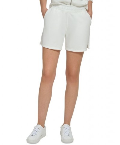 Women's Embroidered-Logo Shorts Cloud $23.98 Shorts