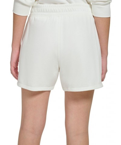 Women's Embroidered-Logo Shorts Cloud $23.98 Shorts