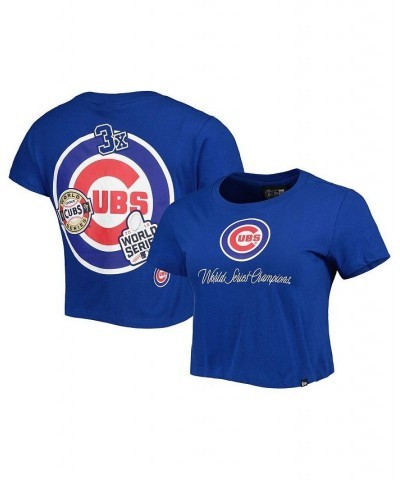 Women's Blue Chicago Cubs Historic Champs T-shirt Blue $26.78 Tops