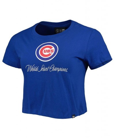 Women's Blue Chicago Cubs Historic Champs T-shirt Blue $26.78 Tops