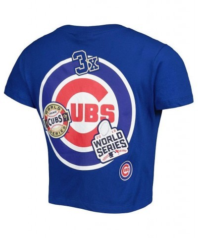 Women's Blue Chicago Cubs Historic Champs T-shirt Blue $26.78 Tops