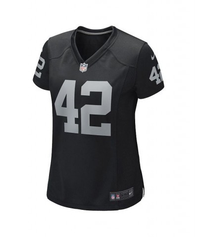 Women's Ronnie Lott Black Las Vegas Raiders Game Retired Player Jersey Black $60.20 Jersey