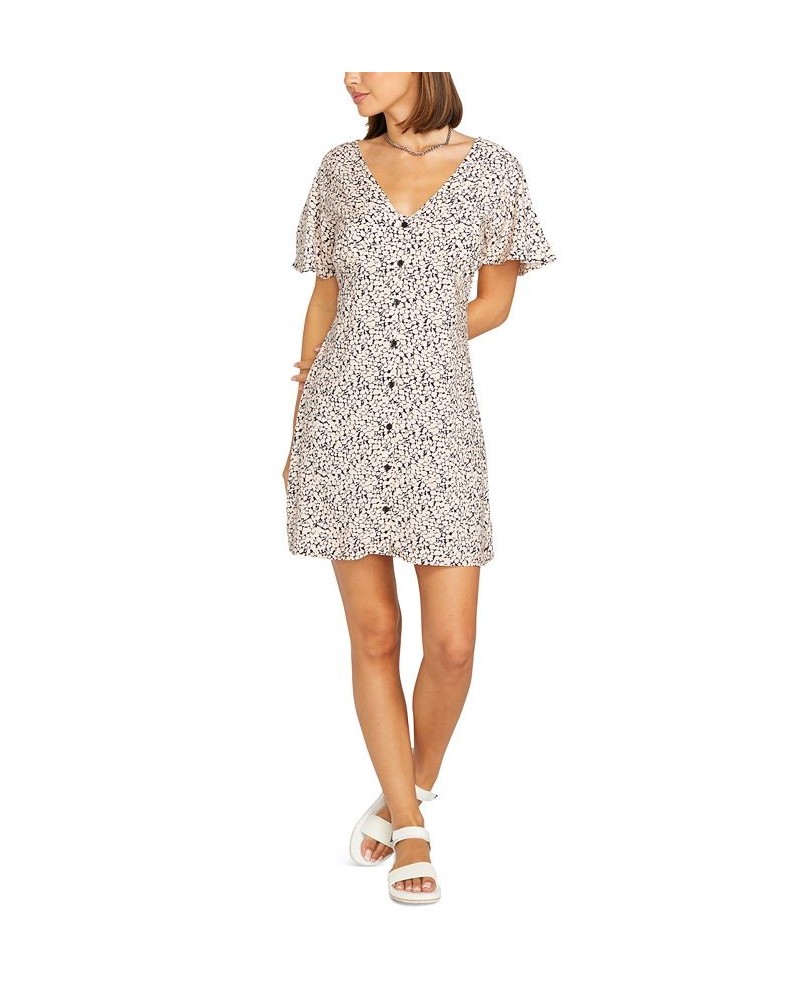 Juniors' Poppin Stone Flutter-Sleeve Dress Melon $35.70 Dresses