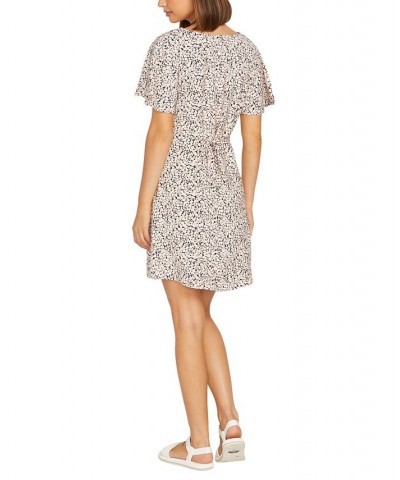 Juniors' Poppin Stone Flutter-Sleeve Dress Melon $35.70 Dresses