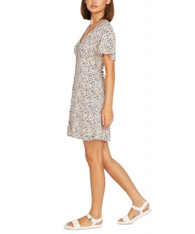 Juniors' Poppin Stone Flutter-Sleeve Dress Melon $35.70 Dresses