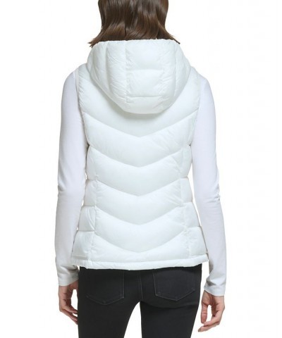 Women's Packable Hooded Puffer Vest Dark Claret $16.40 Coats