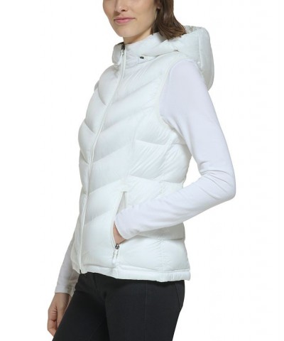 Women's Packable Hooded Puffer Vest Dark Claret $16.40 Coats