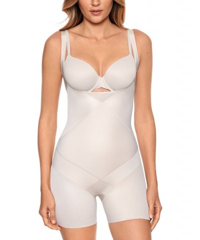 Women's Tummy Tuck Extra-Firm Wear-Your-Own Bra Bike Short Singlette 2412 Tan/Beige $35.60 Shapewear