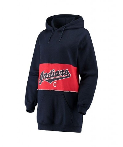 Women's Navy Cleveland Indians Hoodie Sweatshirt Dress Navy $40.49 Dresses