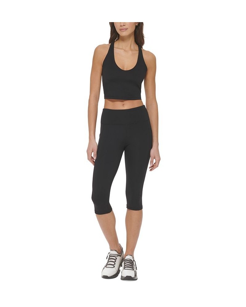 Women's Balance High-Waist Capri Leggings Black $27.97 Pants