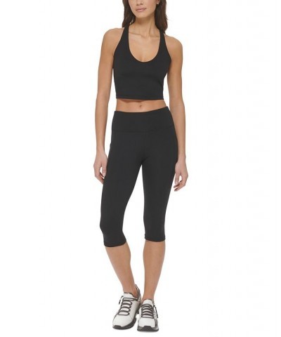 Women's Balance High-Waist Capri Leggings Black $27.97 Pants