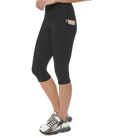 Women's Balance High-Waist Capri Leggings Black $27.97 Pants