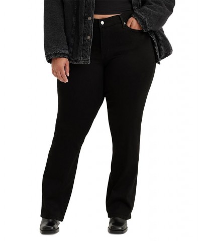 Trendy Plus Size 415 Classic Bootcut Jeans Soft Black $28.00 Jeans