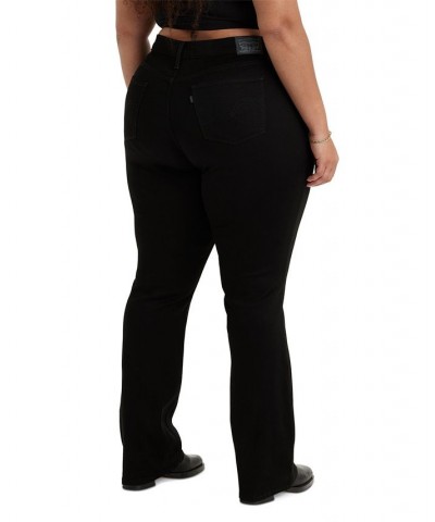 Trendy Plus Size 415 Classic Bootcut Jeans Soft Black $28.00 Jeans