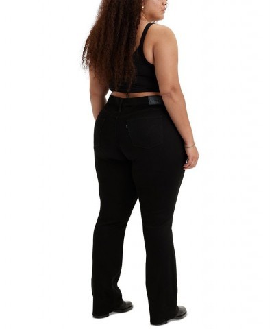 Trendy Plus Size 415 Classic Bootcut Jeans Soft Black $28.00 Jeans