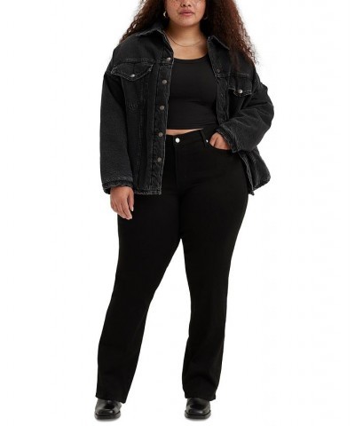 Trendy Plus Size 415 Classic Bootcut Jeans Soft Black $28.00 Jeans