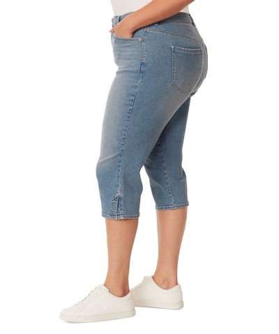 Plus Size Amanda Capri-Length Jeans Arroyo With Whiskers $15.04 Jeans