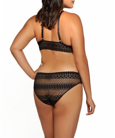 Hazel Plus Size All Stretch Lace Bralet Set 2-Pc. Lingerie Set Black $24.00 Lingerie