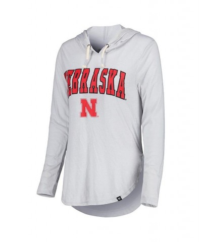 Women's Heathered Gray Nebraska Huskers Core Cora Campus Hoodie Long Sleeve T-shirt Heathered Gray $30.79 Tops