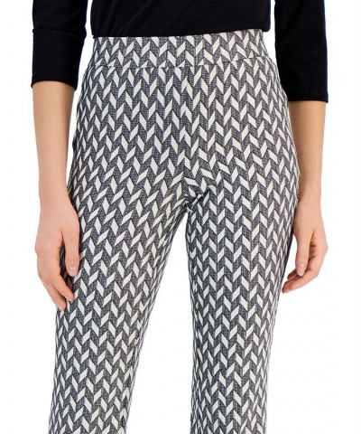 Women's Metallic Chevron Pull-On Bootcut Pants Anne Black/anne White $27.76 Pants