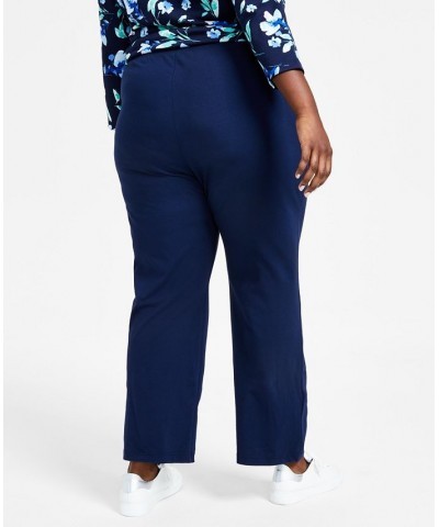 Plus Size Big Sur Sweatshirt & Knit Drawstring Pants Blue $10.79 Pants