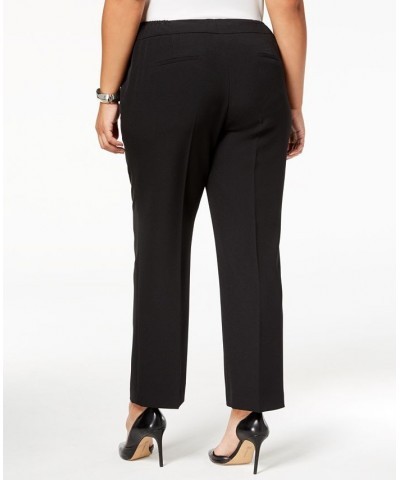 Plus Size Straight-Leg Modern Dress Pants Red $39.60 Pants