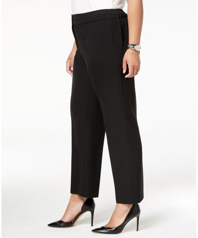 Plus Size Straight-Leg Modern Dress Pants Red $39.60 Pants