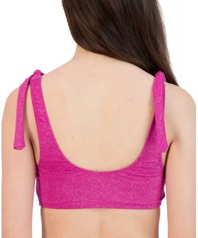 Startdust Shoulder-Tie Bikini Top & Bottoms Berry Stardust $35.20 Swimsuits