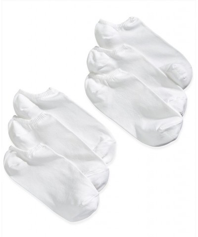 Women's Microfiber Liner Socks 6 Pack White $16.52 Socks