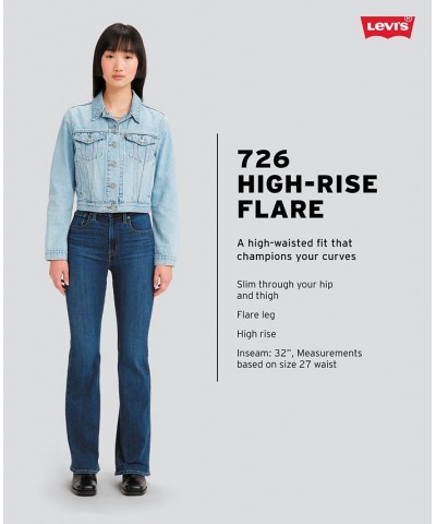 Women's Davy Flannel Shirt & 726 Flare-Leg Denim Jeans New Way $12.30 Jeans