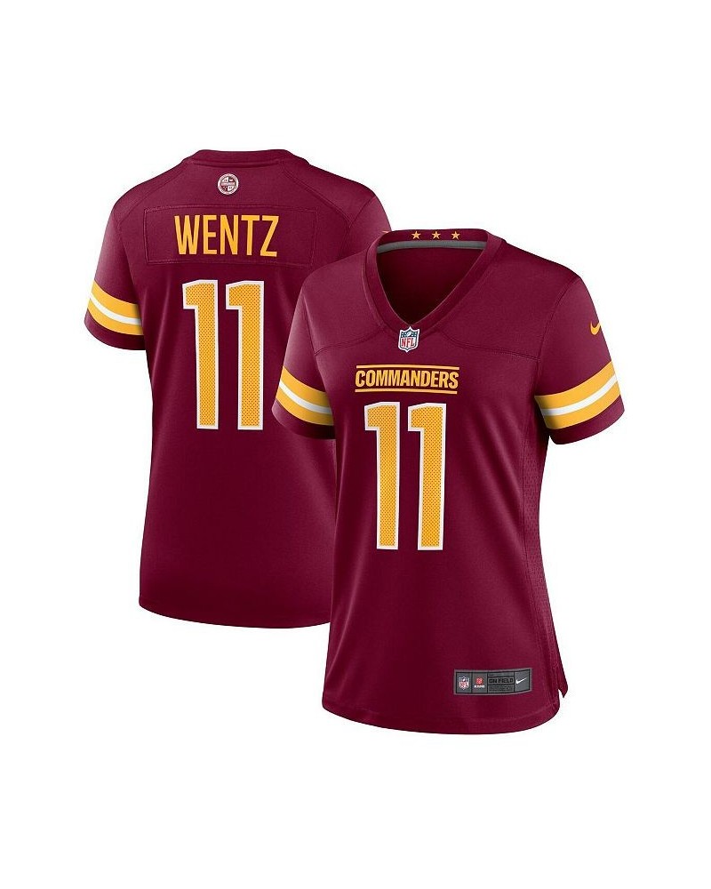 Women's Carson Wentz Burgundy Washington Commanders Game Jersey Burgundy $68.60 Jersey