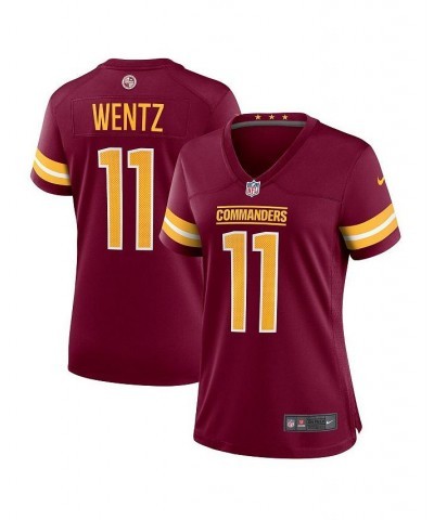 Women's Carson Wentz Burgundy Washington Commanders Game Jersey Burgundy $68.60 Jersey