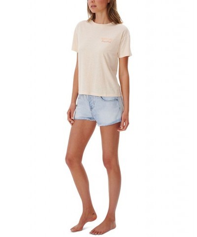 Juniors' Seeker Graphic T-Shirt Off White $14.29 Tops