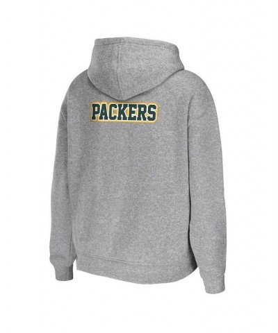 Women's Heather Gray Green Bay Packers Plus Size Full-Zip Hoodie Gray $40.70 Sweatshirts