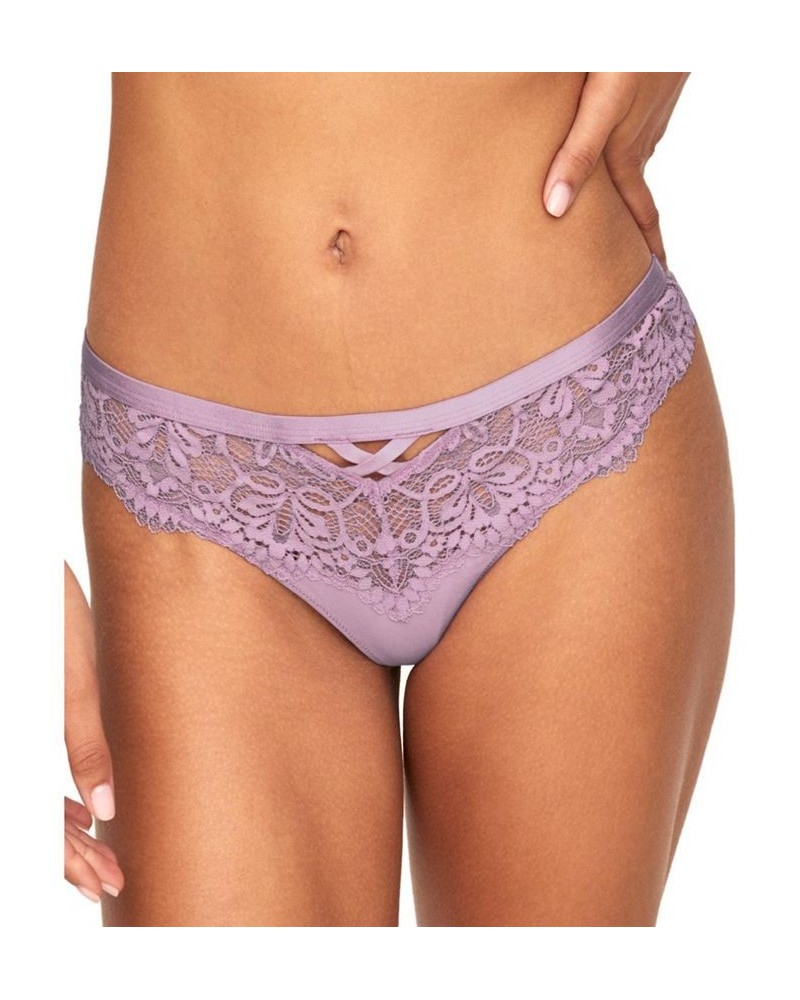 Diara Women's Thong Panty Purple $11.98 Panty