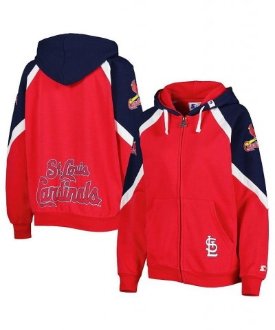 Women's Red Navy St. Louis Cardinals Hail Mary Full-Zip Hoodie Red, Navy $43.70 Sweatshirts