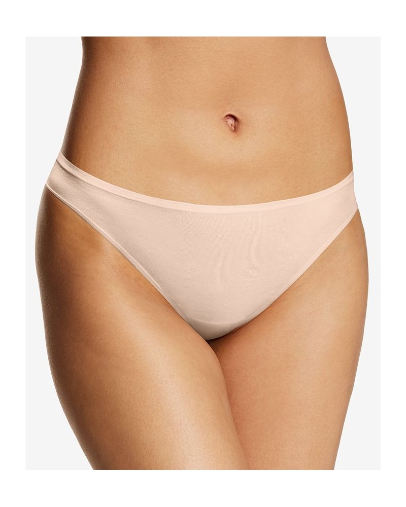 Women's Cotton Comfort Thong Underwear DMCOBK Latte Lift $8.75 Panty