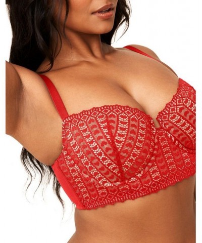 Nymphadora Women's Plus-Size Contour Balconette Bra Red $27.48 Bras