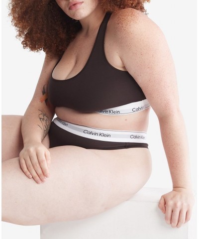 Plus Size Modern Naturals Thong Underwear QF7046 Gray $12.99 Panty