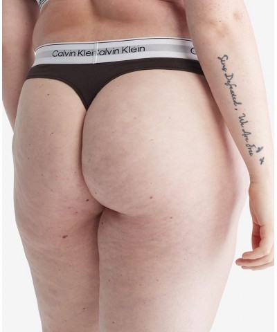 Plus Size Modern Naturals Thong Underwear QF7046 Gray $12.99 Panty