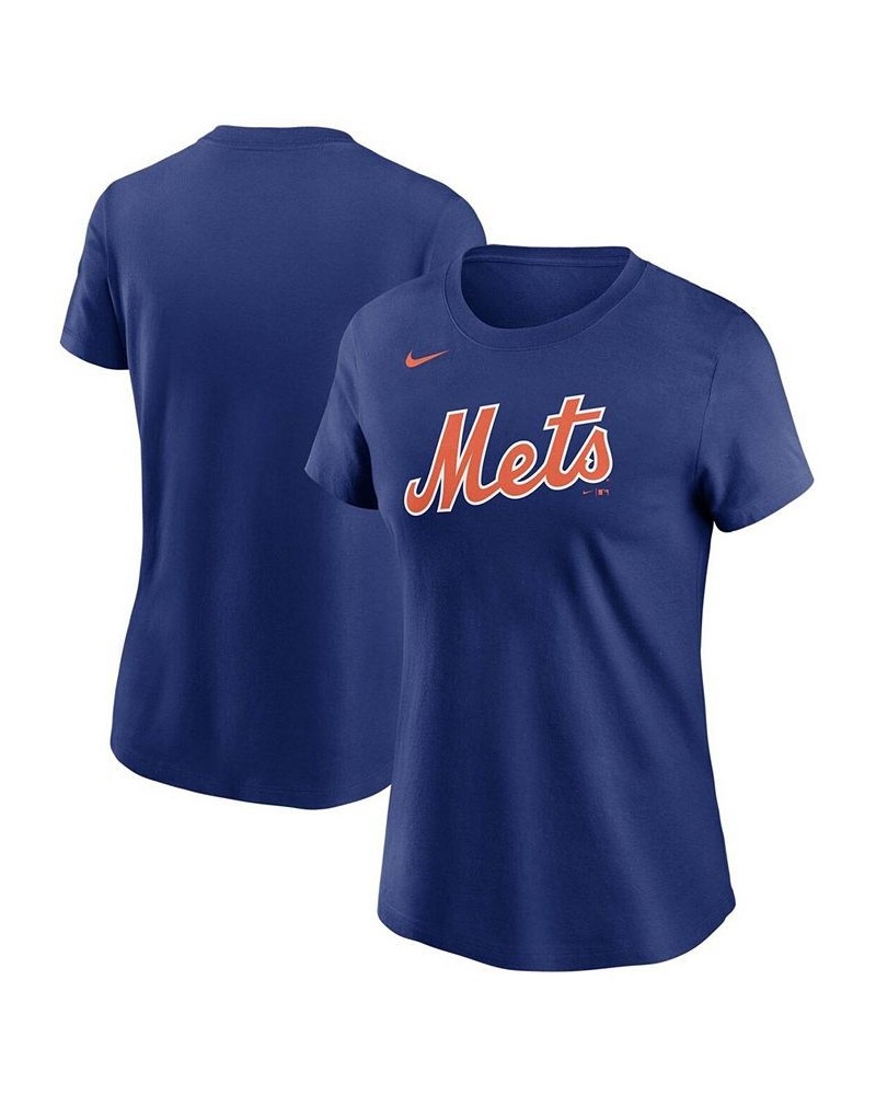 Women's Royal New York Mets Wordmark T-shirt Royal $26.54 Tops