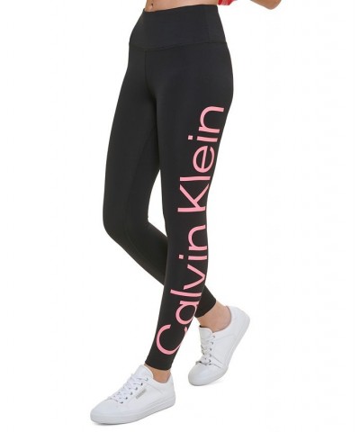 Women's Jumbo Logo High-Waist Leggings Gray $20.27 Pants