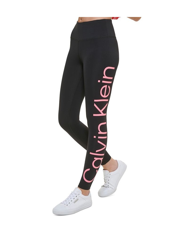 Women's Jumbo Logo High-Waist Leggings Gray $20.27 Pants