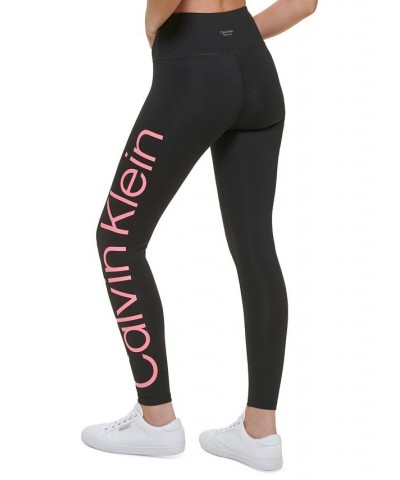 Women's Jumbo Logo High-Waist Leggings Gray $20.27 Pants