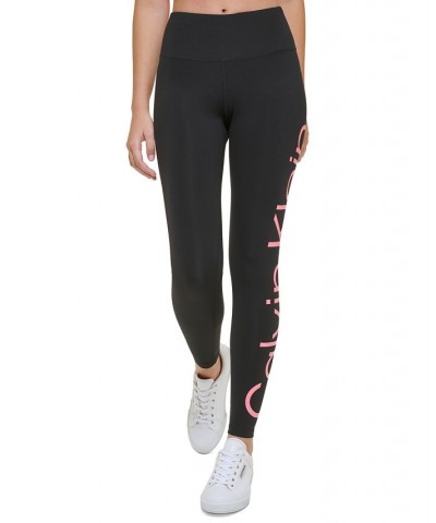 Women's Jumbo Logo High-Waist Leggings Gray $20.27 Pants