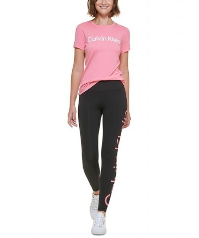 Women's Jumbo Logo High-Waist Leggings Gray $20.27 Pants