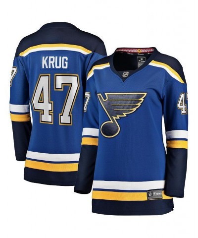 Women's Branded Torey Krug Blue St. Louis Blues Home Premier Breakaway Player Jersey Blue $64.35 Jersey