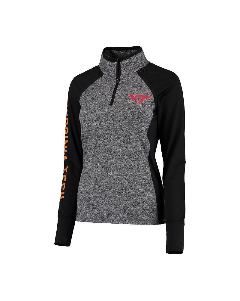 Women's Gray Black Virginia Tech Hokies Finalist Quarter-Zip Pullover Jacket Gray, Black $40.79 Jackets