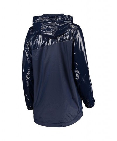 Women's Navy New England Patriots Double-Coverage Full-Zip Hoodie Jacket Navy $41.40 Jackets