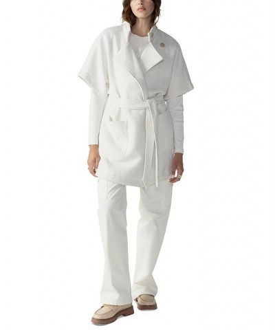 Women's Cocoon Wrap Coat Creme $42.33 Jackets